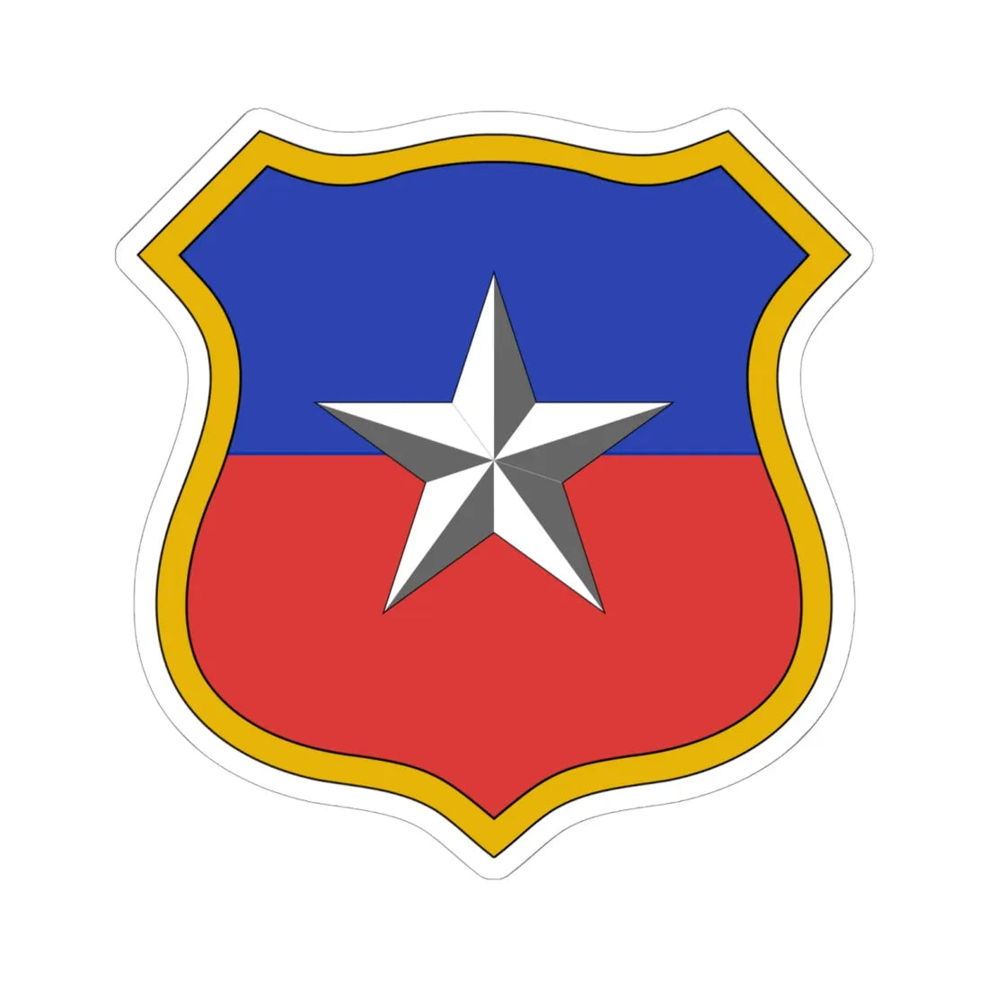 Escudo chile2 (Chile) (Coat of Arms) STICKER Vinyl Kiss-Cut Decal 6 Inch White - The Sticker Space