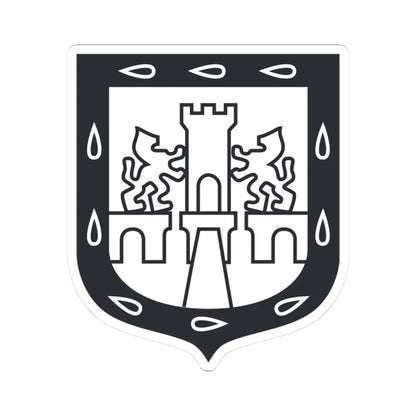 ESCUDO CIUDAD DE MEXICO (Costa Rica) (Coat of Arms) STICKER Vinyl Kiss-Cut Decal 3 Inch White - The Sticker Space