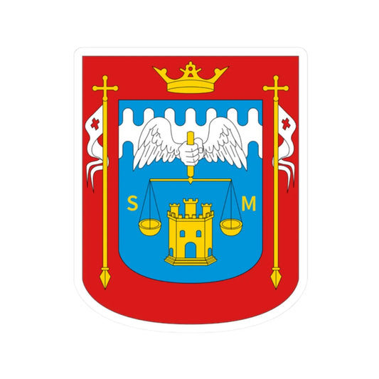 Escudo ciudad de Piura (Peru) (Coat of Arms) STICKER Vinyl Kiss-Cut Decal 2 Inch White - The Sticker Space
