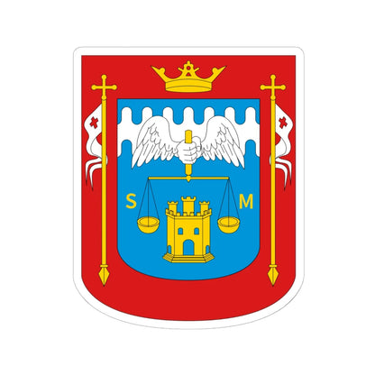 Escudo ciudad de Piura (Peru) (Coat of Arms) STICKER Vinyl Kiss-Cut Decal 6 Inch White - The Sticker Space