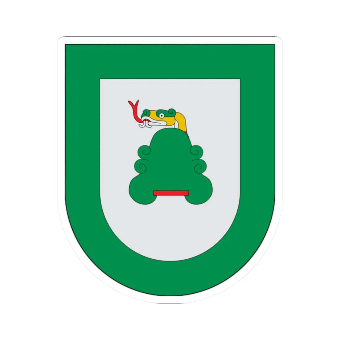 Escudo Coatepec (Mexico) (Coat of Arms) STICKER Vinyl Kiss-Cut Decal 2 Inch White - The Sticker Space