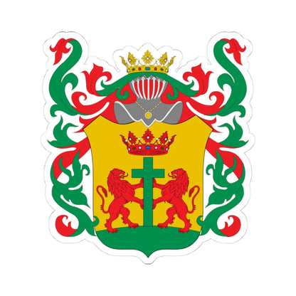 Escudo colonial de Cartagena de Indias (Colombia) (Coat of Arms) STICKER Vinyl Kiss-Cut Decal 4 Inch White - The Sticker Space