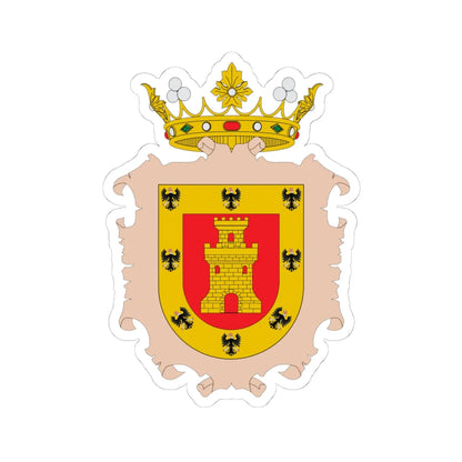 Escudo Colonial de Cuzco (Peru) (Coat of Arms) STICKER Vinyl Kiss-Cut Decal 4 Inch White - The Sticker Space