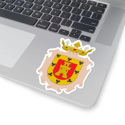 Escudo Colonial de Cuzco (Peru) (Coat of Arms) STICKER Vinyl Kiss-Cut Decal - The Sticker Space