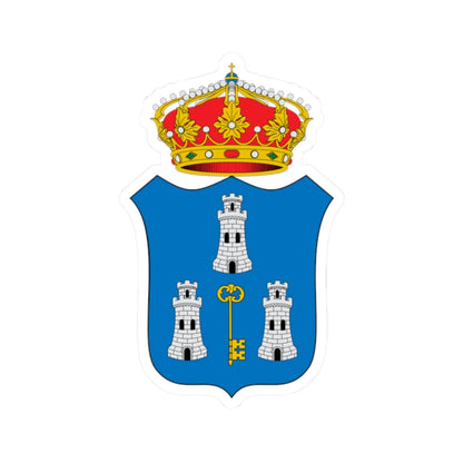 Escudo Colonial de La Habana (Cuba) (Coat of Arms) STICKER Vinyl Kiss-Cut Decal 2 Inch White - The Sticker Space