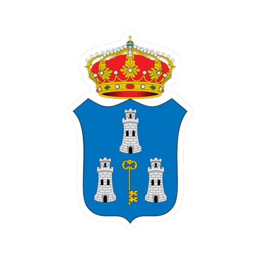 Escudo Colonial de La Habana (Cuba) (Coat of Arms) STICKER Vinyl Kiss-Cut Decal 2 Inch White - The Sticker Space