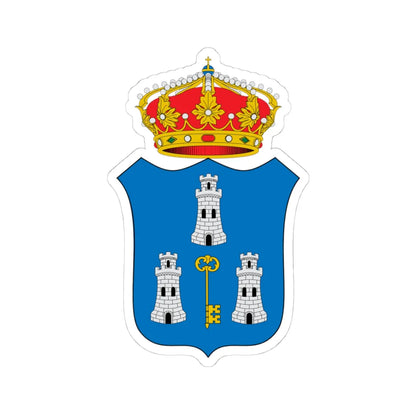 Escudo Colonial de La Habana (Cuba) (Coat of Arms) STICKER Vinyl Kiss-Cut Decal 4 Inch White - The Sticker Space