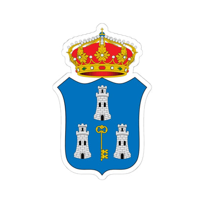 Escudo Colonial de La Habana (Cuba) (Coat of Arms) STICKER Vinyl Kiss-Cut Decal 6 Inch White - The Sticker Space