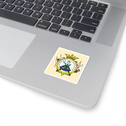 Escudo colonial de Montevideo (Equatorial Guinea) (Coat of Arms) STICKER Vinyl Kiss-Cut Decal - The Sticker Space