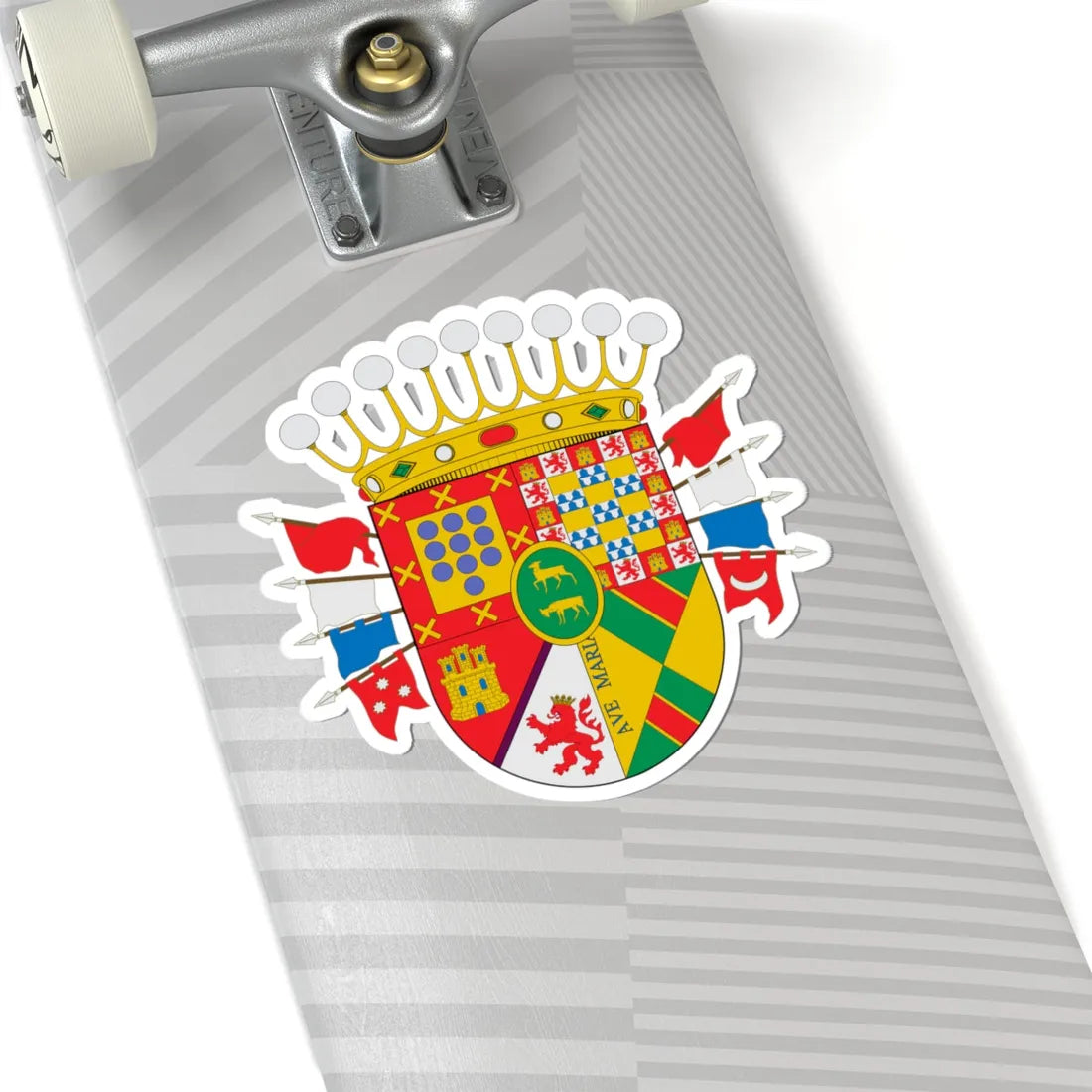 Escudo Condado de Santiago (Costa Rica) (Coat of Arms) STICKER Vinyl Kiss-Cut Decal - The Sticker Space