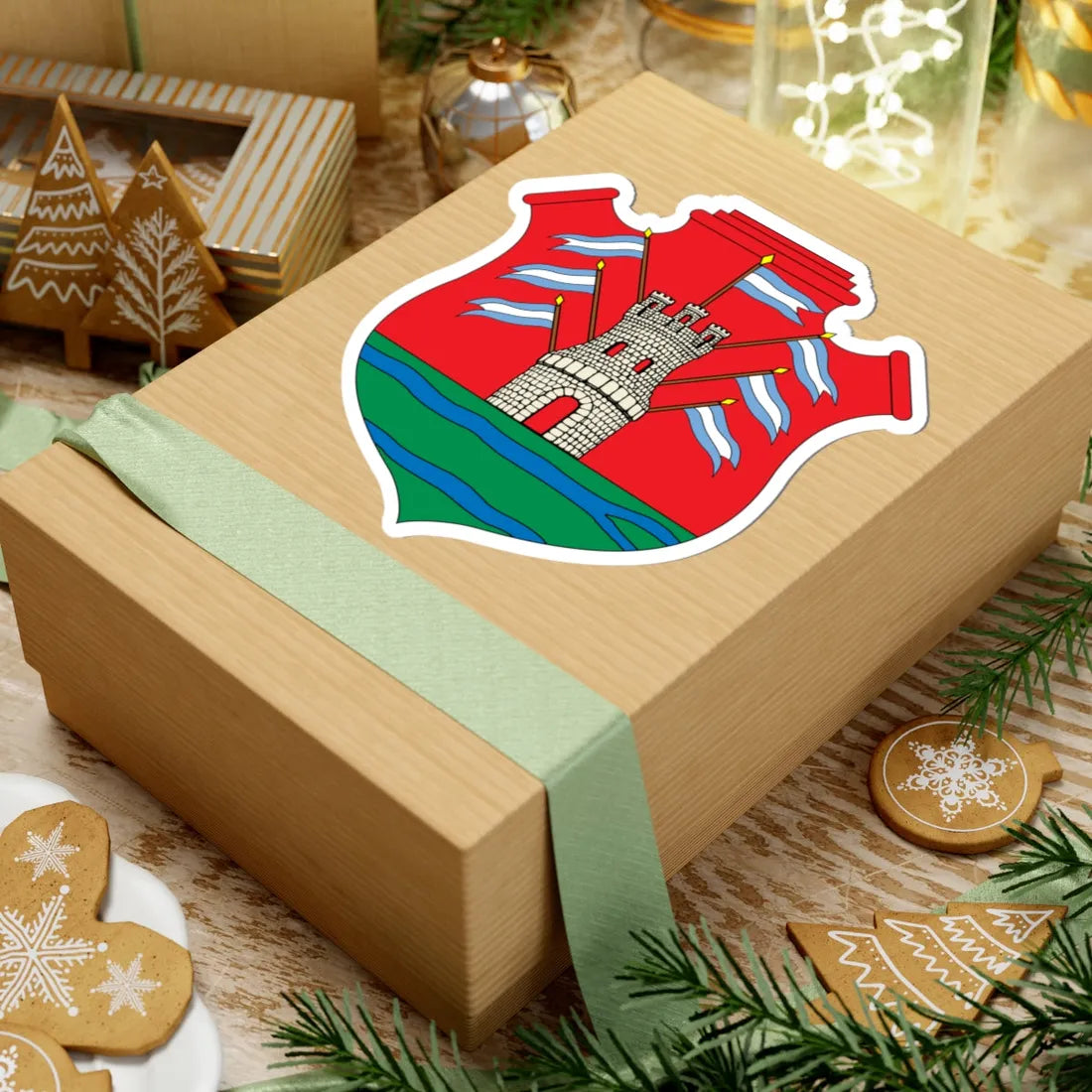 Escudo Córdoba-Argentina-color (Argentina) (Coat of Arms) STICKER Vinyl Kiss-Cut Decal - The Sticker Space