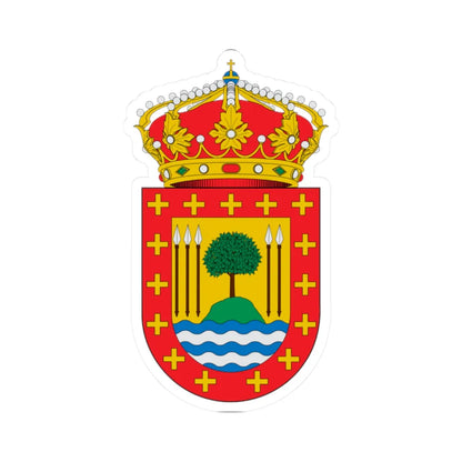 Escudo de A Baña (Spain) (Coat of Arms) STICKER Vinyl Kiss-Cut Decal 2 Inch White - The Sticker Space