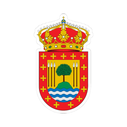 Escudo de A Baña (Spain) (Coat of Arms) STICKER Vinyl Kiss-Cut Decal 3 Inch White - The Sticker Space