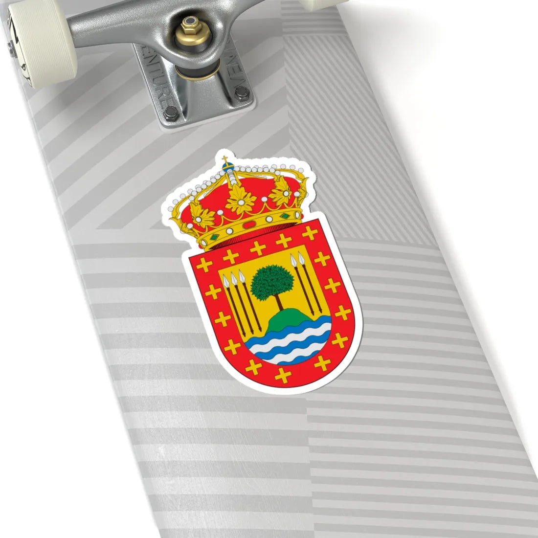 Escudo de A Baña (Spain) (Coat of Arms) STICKER Vinyl Kiss-Cut Decal - The Sticker Space