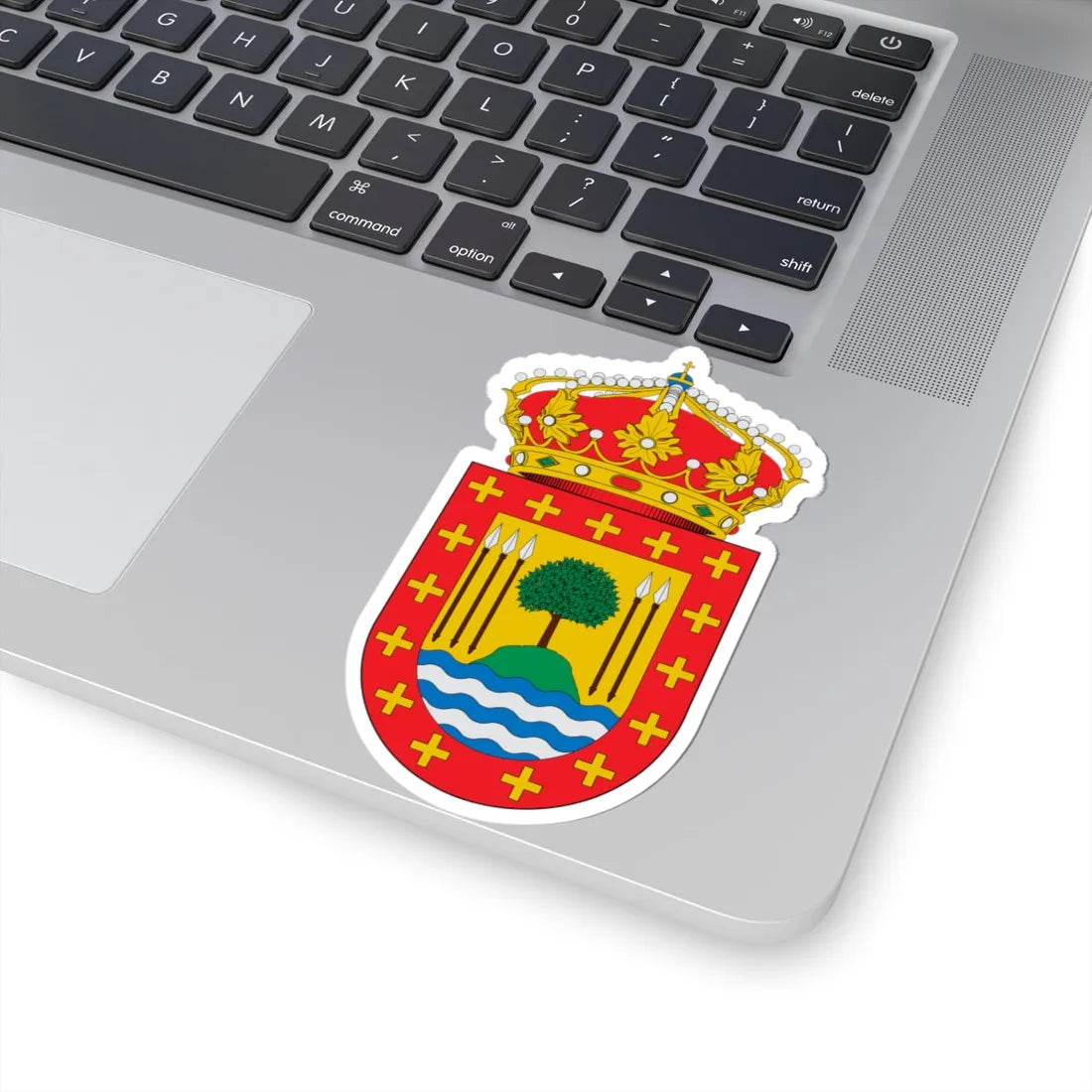 Escudo de A Baña (Spain) (Coat of Arms) STICKER Vinyl Kiss-Cut Decal - The Sticker Space