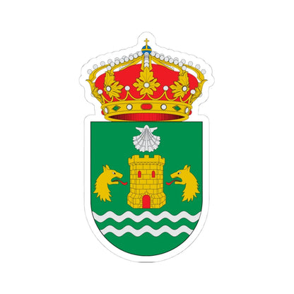 Escudo de A Fonsagrada (Spain) (Coat of Arms) STICKER Vinyl Kiss-Cut Decal 4 Inch White - The Sticker Space