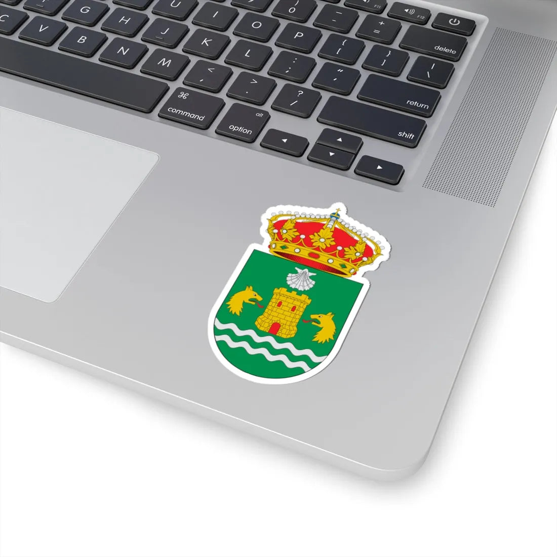 Escudo de A Fonsagrada (Spain) (Coat of Arms) STICKER Vinyl Kiss-Cut Decal - The Sticker Space