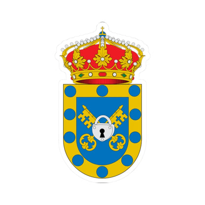 Escudo de A Mezquita (Spain) (Coat of Arms) STICKER Vinyl Kiss-Cut Decal 2 Inch White - The Sticker Space