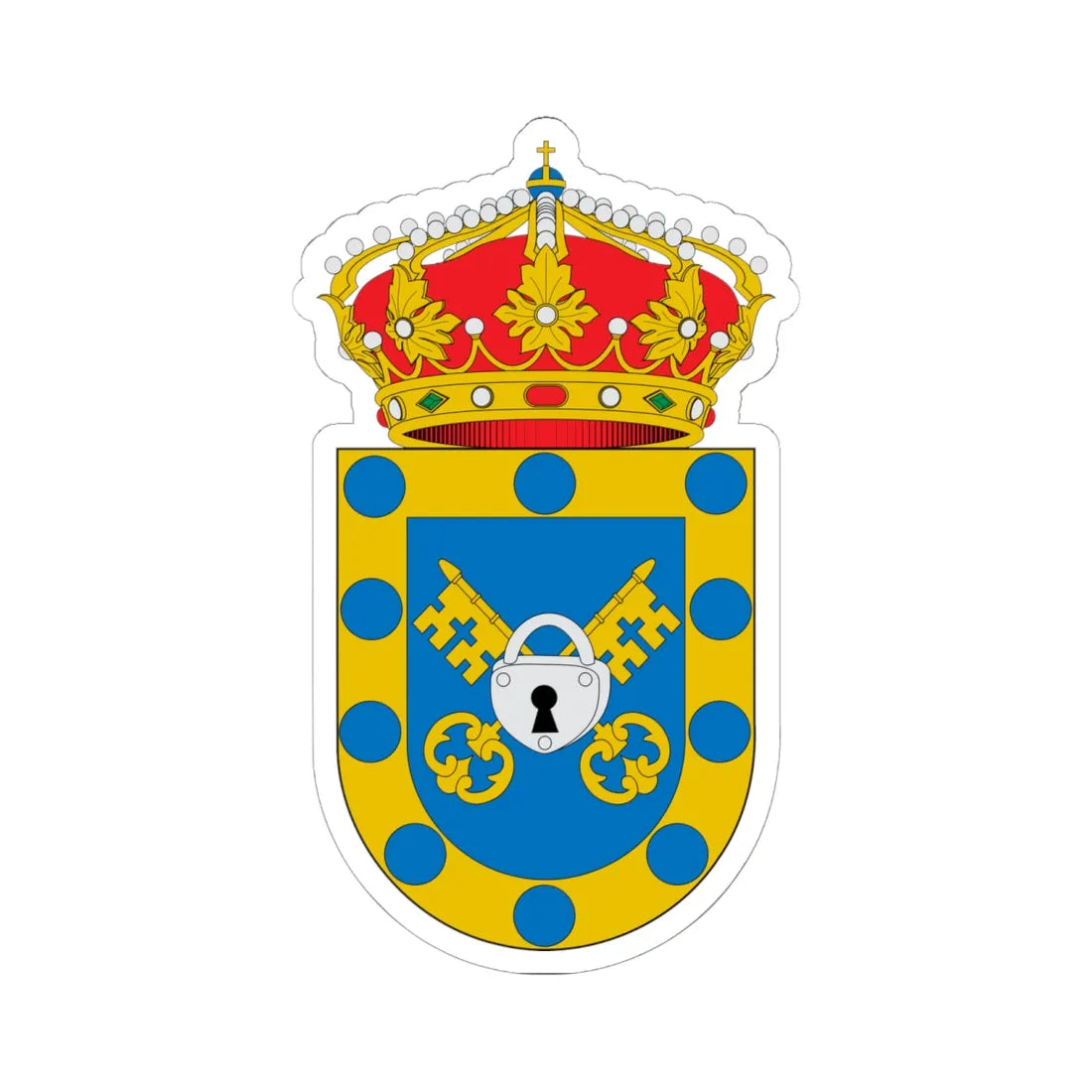 Escudo de A Mezquita (Spain) (Coat of Arms) STICKER Vinyl Kiss-Cut Decal - The Sticker Space