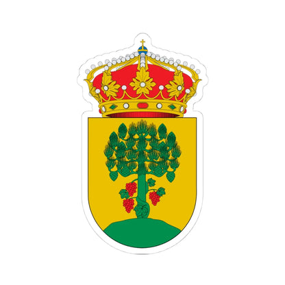 Escudo de A Pobra do Brollón (Spain) (Coat of Arms) STICKER Vinyl Kiss-Cut Decal 4 Inch White - The Sticker Space