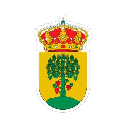 Escudo de A Pobra do Brollón (Spain) (Coat of Arms) STICKER Vinyl Kiss-Cut Decal 6 Inch White - The Sticker Space