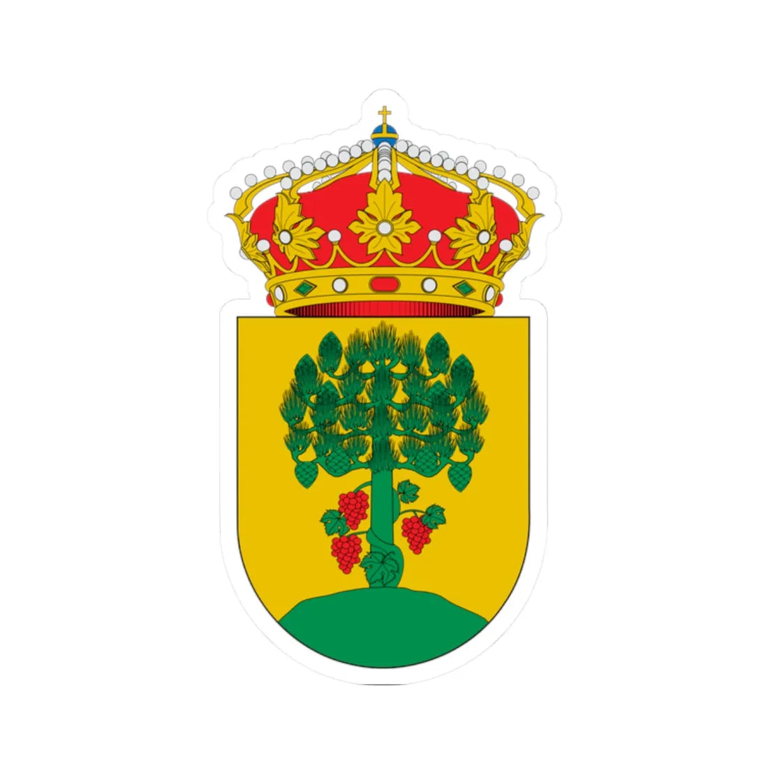 Escudo de A Pobra do Brollón (Spain) (Coat of Arms) STICKER Vinyl Kiss-Cut Decal - The Sticker Space
