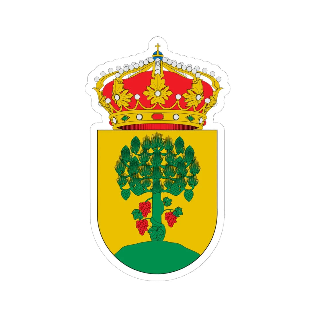 Escudo de A Pobra do Brollón (Spain) (Coat of Arms) STICKER Vinyl Kiss-Cut Decal - The Sticker Space