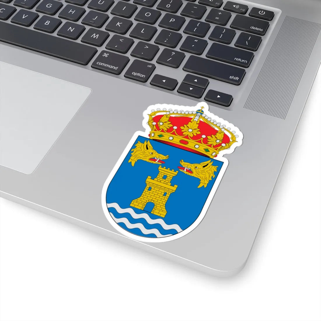 Escudo de A Porqueira (Spain) (Coat of Arms) STICKER Vinyl Kiss-Cut Decal - The Sticker Space