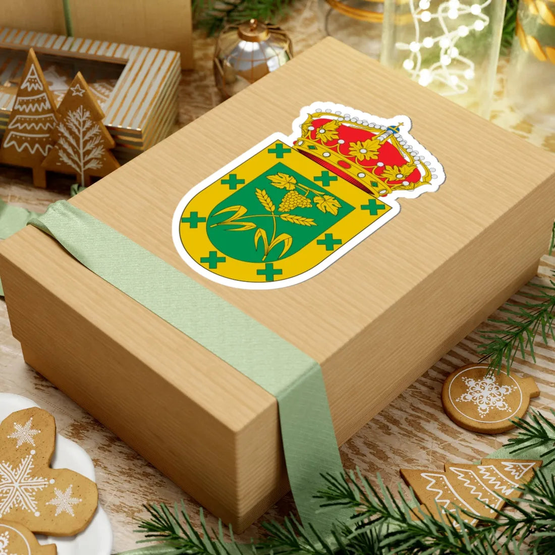 Escudo de A Teixeira (Spain) (Coat of Arms) STICKER Vinyl Kiss-Cut Decal - The Sticker Space