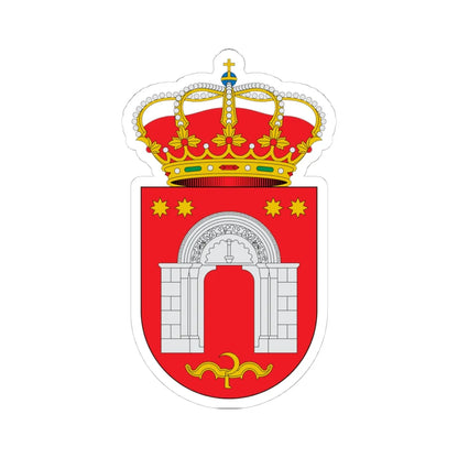 Escudo de Abajas Burgos (Spain) (Coat of Arms) STICKER Vinyl Kiss-Cut Decal 4 Inch White - The Sticker Space