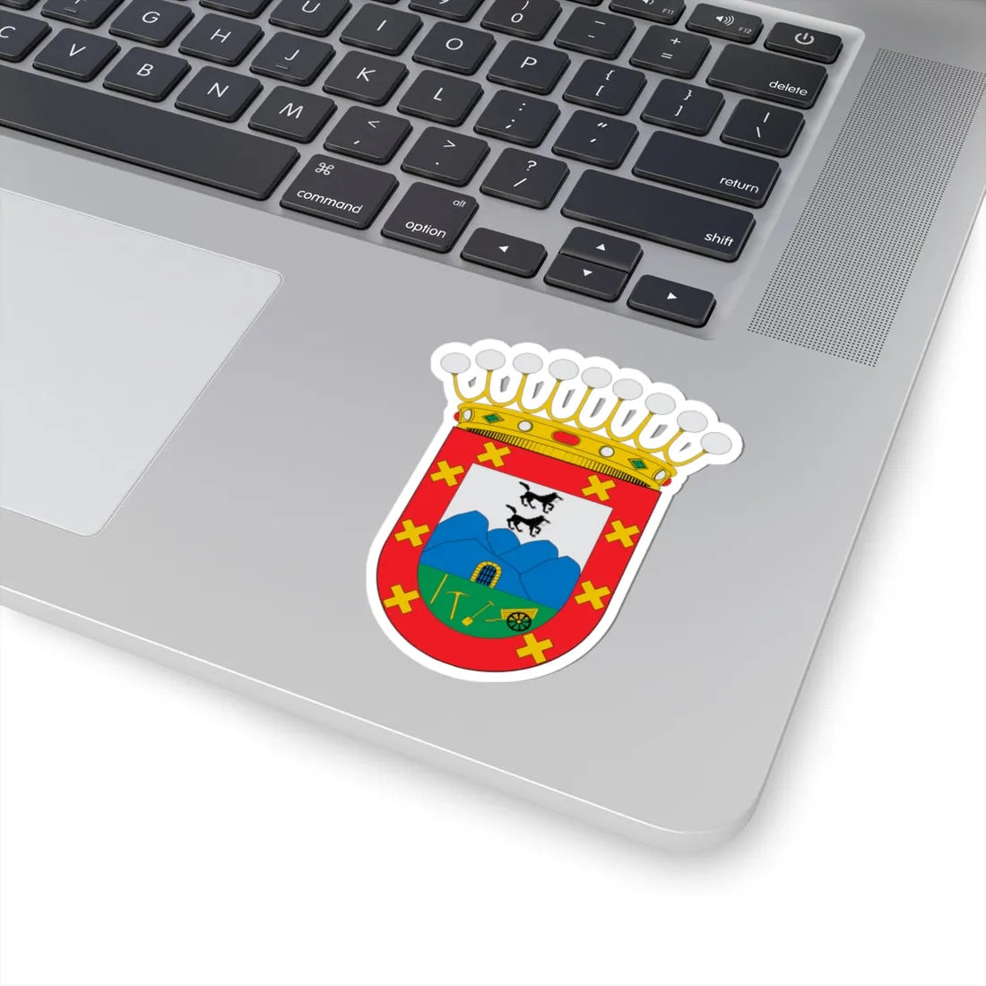 Escudo de Abanto Vizcaya (Spain) (Coat of Arms) STICKER Vinyl Kiss-Cut Decal - The Sticker Space
