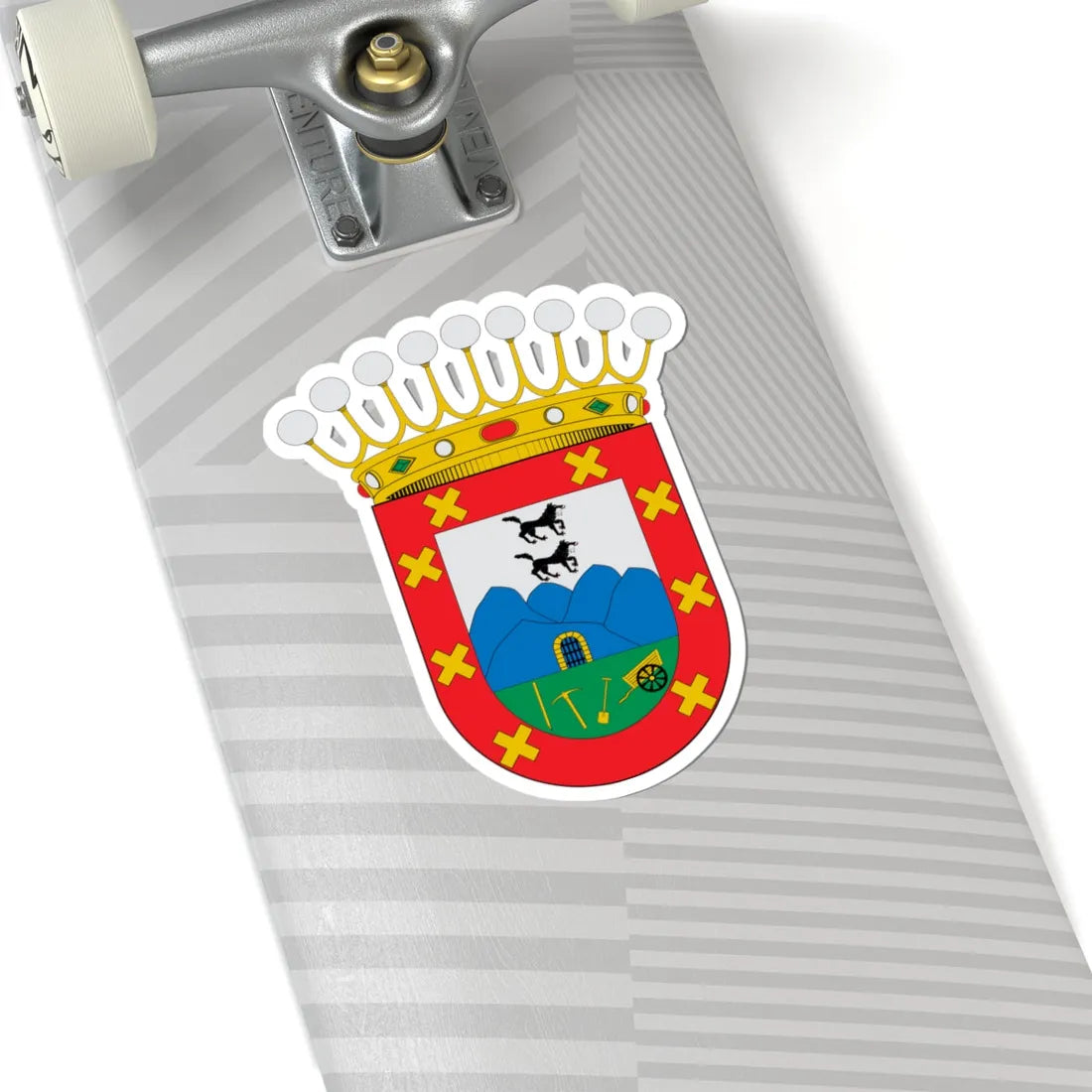 Escudo de Abanto Vizcaya (Spain) (Coat of Arms) STICKER Vinyl Kiss-Cut Decal - The Sticker Space