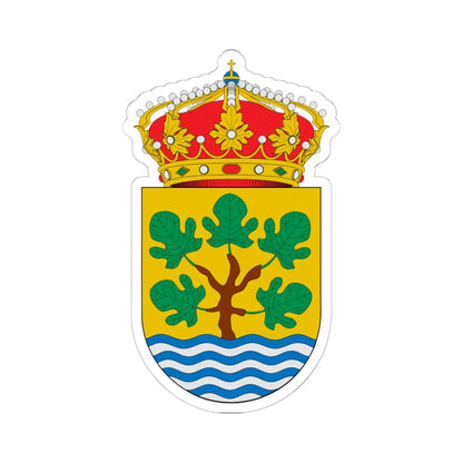 Escudo de Abegondo (Spain) (Coat of Arms) STICKER Vinyl Kiss-Cut Decal 6 Inch White - The Sticker Space