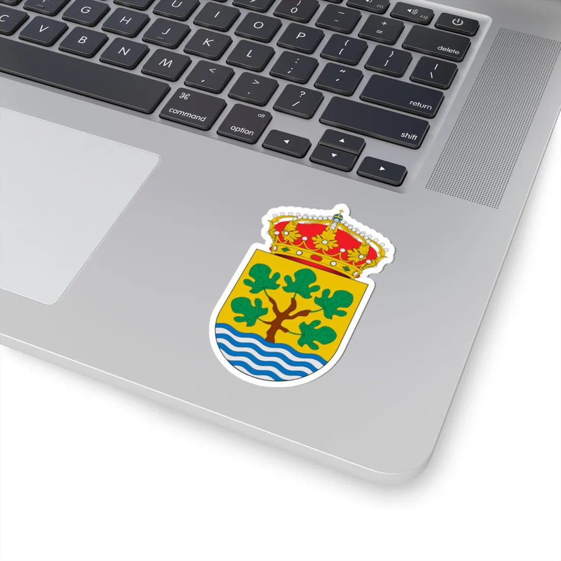 Escudo de Abegondo (Spain) (Coat of Arms) STICKER Vinyl Kiss-Cut Decal - The Sticker Space