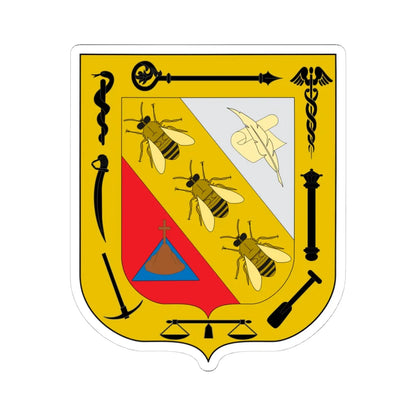 Escudo de Abejorral (Spain) (Coat of Arms) STICKER Vinyl Kiss-Cut Decal 4 Inch White - The Sticker Space