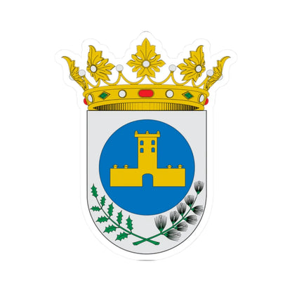 Escudo de Abejuela (Spain) (Coat of Arms) STICKER Vinyl Kiss-Cut Decal 2 Inch White - The Sticker Space