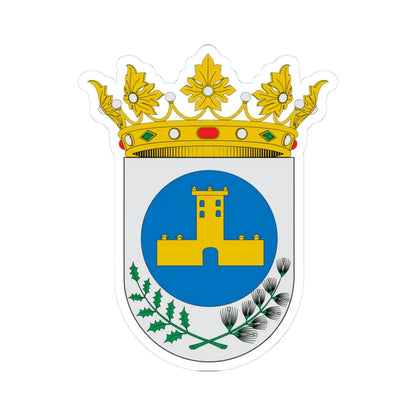 Escudo de Abejuela (Spain) (Coat of Arms) STICKER Vinyl Kiss-Cut Decal 3 Inch White - The Sticker Space