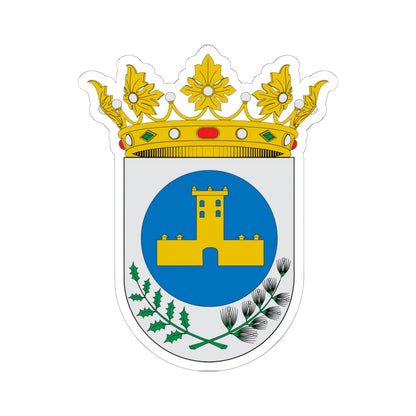Escudo de Abejuela (Spain) (Coat of Arms) STICKER Vinyl Kiss-Cut Decal 6 Inch White - The Sticker Space