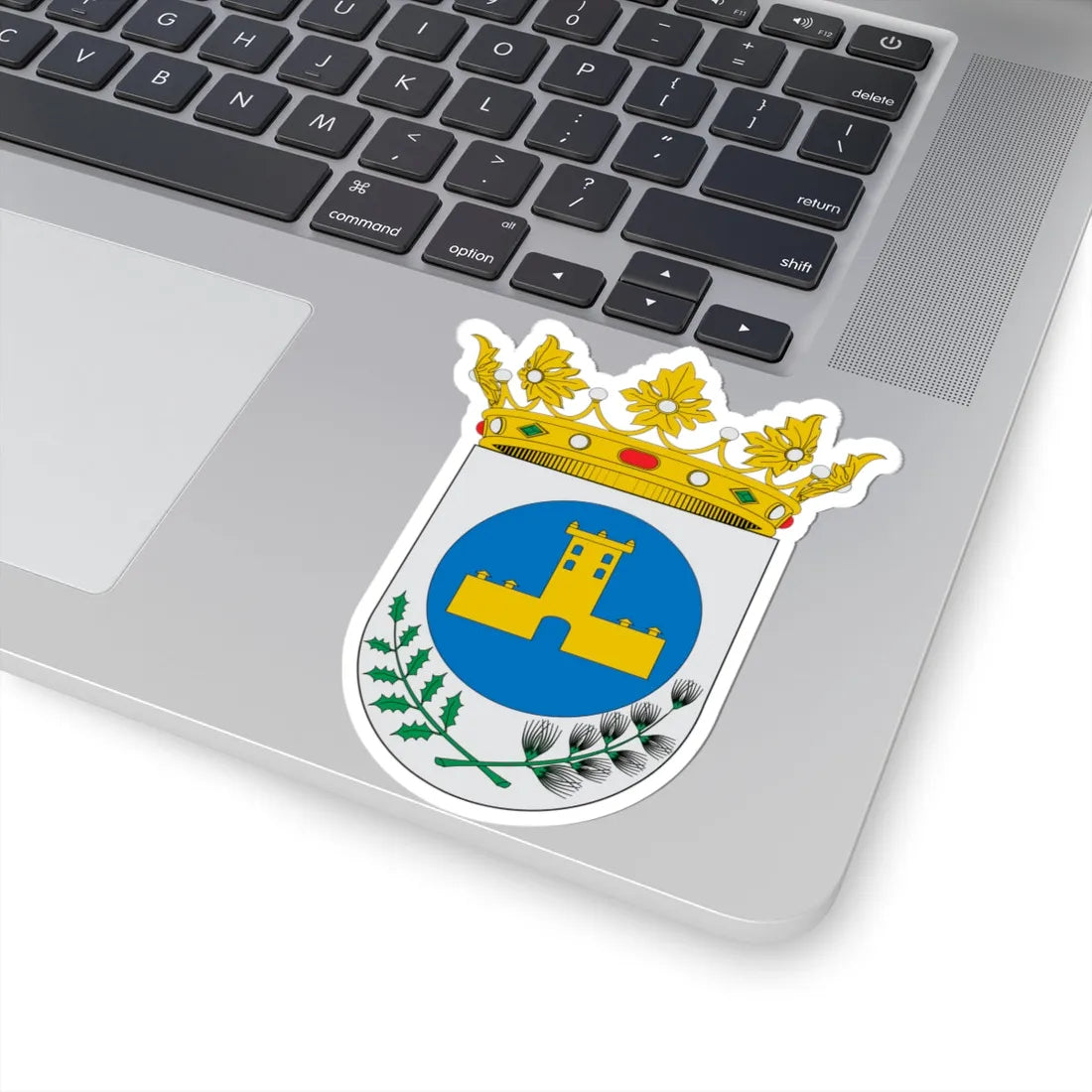 Escudo de Abejuela (Spain) (Coat of Arms) STICKER Vinyl Kiss-Cut Decal - The Sticker Space