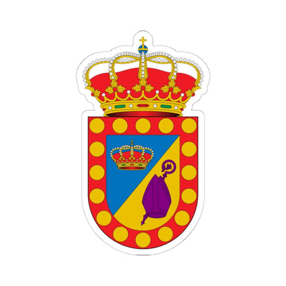 Escudo de Abia de la Obispalía Cuenca (Spain) (Coat of Arms) STICKER Vinyl Kiss-Cut Decal 6 Inch White - The Sticker Space