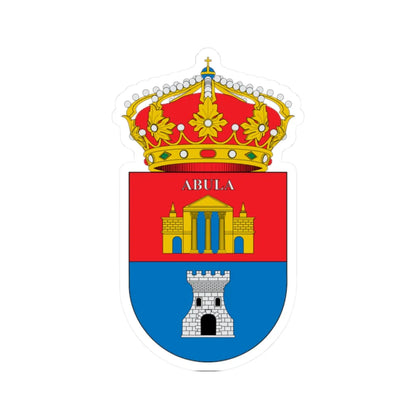 Escudo de Abla (Spain) (Coat of Arms) STICKER Vinyl Kiss-Cut Decal 2 Inch White - The Sticker Space