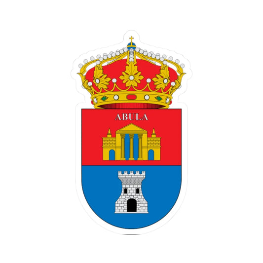 Escudo de Abla (Spain) (Coat of Arms) STICKER Vinyl Kiss-Cut Decal 2 Inch White - The Sticker Space