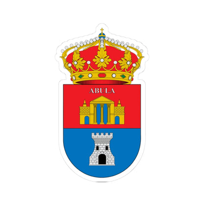 Escudo de Abla (Spain) (Coat of Arms) STICKER Vinyl Kiss-Cut Decal 3 Inch White - The Sticker Space