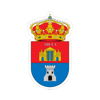 Escudo de Abla (Spain) (Coat of Arms) STICKER Vinyl Kiss-Cut Decal 4 Inch White - The Sticker Space