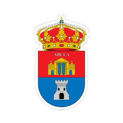 Escudo de Abla (Spain) (Coat of Arms) STICKER Vinyl Kiss-Cut Decal 6 Inch White - The Sticker Space