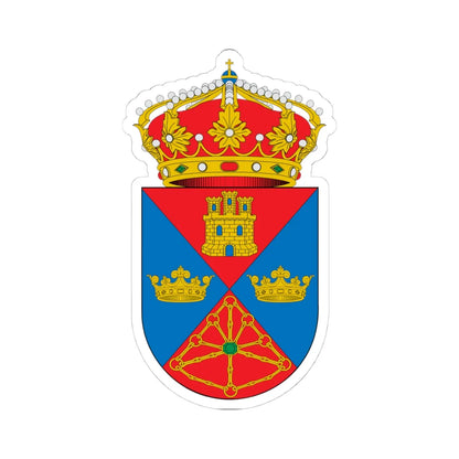 Escudo de Abusejo (Spain) (Coat of Arms) STICKER Vinyl Kiss-Cut Decal 4 Inch White - The Sticker Space