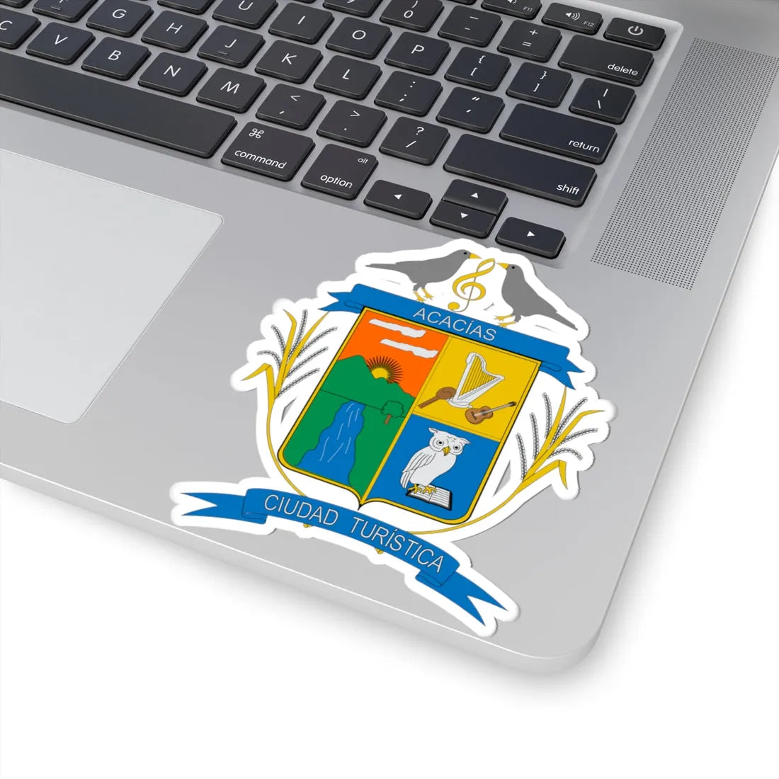 Escudo de Acacías Meta (Colombia) (Coat of Arms) STICKER Vinyl Kiss-Cut Decal - The Sticker Space
