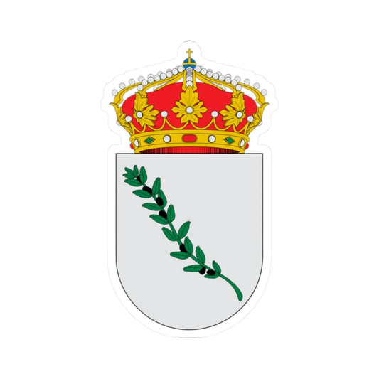 Escudo de Aceituna (Spain) (Coat of Arms) STICKER Vinyl Kiss-Cut Decal 2 Inch White - The Sticker Space