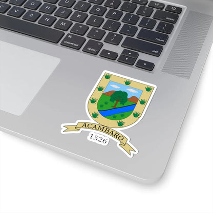 Escudo de Acámbaro Guanajuato México (Mexico) (Coat of Arms) STICKER Vinyl Kiss-Cut Decal - The Sticker Space