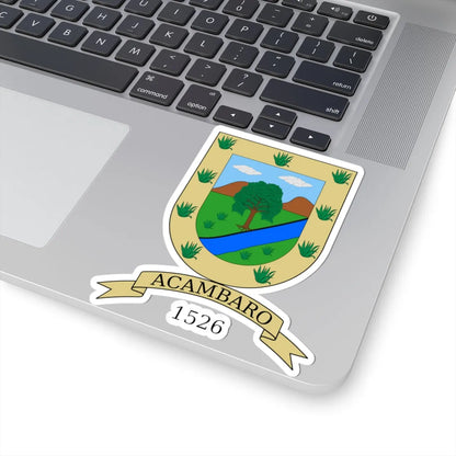 Escudo de Acámbaro Guanajuato México (Mexico) (Coat of Arms) STICKER Vinyl Kiss-Cut Decal - The Sticker Space